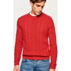 Sweter - Czerwony. Czerwone swetry klasyczne męskie marki Reserved, l. Za 99,99 zł.