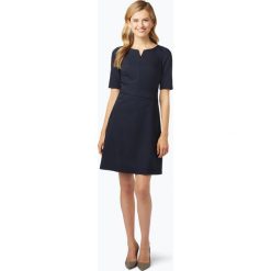 Marie Lund - Sukienka damska, niebieski. Niebieskie sukienki damskie Marie Lund, bez wzorów, z bawełny, eleganckie, z klasycznym kołnierzykiem, bez rękawów. Za 449,95 zł.