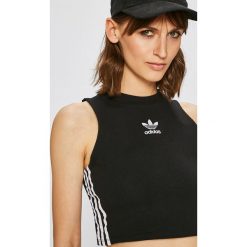 Adidas Originals - Top. Czarne topy damskie marki adidas Originals, m, z elastanu, z okrągłym kołnierzem. Za 129,90 zł.