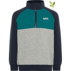 Bluza "Kitto" w kolorze granatowo-szarym. Szare bluzy niemowlęce name it boys, bez wzorów, z bawełny, bez rękawów, bez kaptura. W wyprzedaży za 49,95 zł.