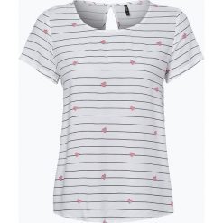 ONLY - T-shirt damski, beżowy. Szare t-shirty damskie marki ONLY, s, z bawełny, z okrągłym kołnierzem. Za 69,95 zł.