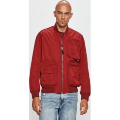 Pepe Jeans - Kurtka bomber Andy. Czerwone płaszcze męskie Pepe Jeans, s, bez wzorów, z elastanu, krótkie, bez kaptura. Za 639,90 zł.