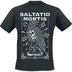 T-shirty męskie z nadrukiem: Saltatio Mortis Dead Crow T-Shirt czarny