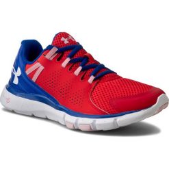 Buty UNDER ARMOUR - Ua W Micro G Limitless Tr 1258736-669 Rtr/Ubl/Wht. Czerwone buty damskie do fitnessu marki Under Armour, w paski, ze skóry. W wyprzedaży za 219,00 zł.