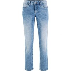 Dżinsy "authentik-stretch" w krótszej długości STRAIGHT bonprix jasnoniebieski. Niebieskie jeansy damskie bonprix. Za 109,99 zł.