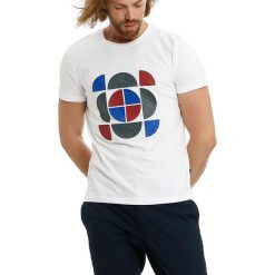 T-shirty męskie z nadrukiem: T-shirt w kolorze białym