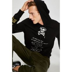 Diesel - Sweter. Czarne swetry klasyczne męskie marki Diesel, s, z bawełny, z kapturem. W wyprzedaży za 579,90 zł.