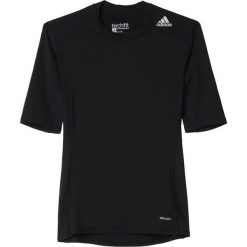 Adidas Koszulka męska Techfit Base Short Sleeve czarna r. XS (AJ4966). Czarne koszulki sportowe męskie Adidas, m. Za 80,22 zł.
