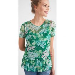 T-shirty damskie: Koszulka z falbanką