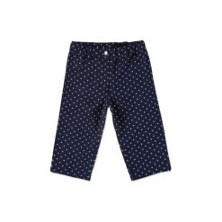 Spodnie niemowlęce: PINK OR BLUE Spodnie Jeans denim kropki