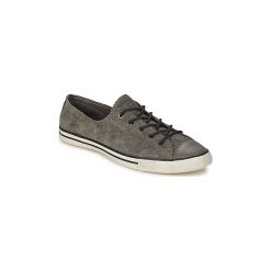 Buty Converse Chuck Taylor All Star FANCY LEATHER OX. Szare trampki i tenisówki damskie Converse, bez wzorów, bez zapięcia. Za 295,20 zł.