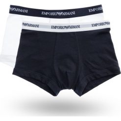 Bokserki męskie 2-pak Emporio Armani. Białe bokserki męskie z elastanu. Za 149,00 zł.
