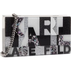 Torebka KARL LAGERFELD - 201W3134 Multi. Czarne torebki klasyczne damskie KARL LAGERFELD, bez wzorów, z tworzywa sztucznego, wizytowe, bez dodatków. W wyprzedaży za 549,00 zł.