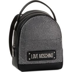 Plecak LOVE MOSCHINO - JC4052PP1ALH100A Nero/Crystal Nero. Czarne plecaki damskie Love Moschino, bez wzorów, ze skóry ekologicznej. W wyprzedaży za 459,00 zł.