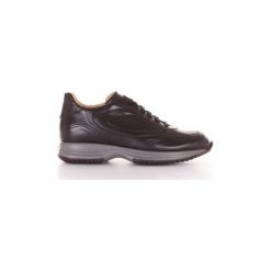 Buty Santoni MBDA20990GNIESS. Czarne trampki męskie Santoni, bez wzorów, bez zapięcia. Za 1079,44 zł.