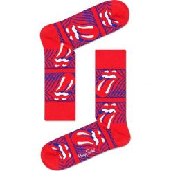 Happy Socks - Skarpetki Rolling Stones. Czerwone skarpetki damskie marki Happy Socks. Za 54,90 zł.