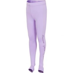 Buty sportowe dziewczęce: Legginsy treningowe dla małych dziewczynek JLEG302 – fiolet pastelowy