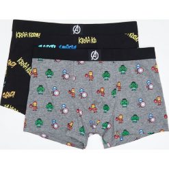 Bokserki męskie: 2 pack bokserek marvel – Czarny
