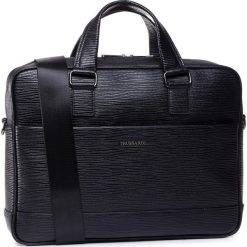 Torba TRUSSARDI JEANS - Cortina 71B00214 Black. Czarne torby męskie skórzane Trussardi Jeans, bez wzorów, z jeansu. Za 719,00 zł.