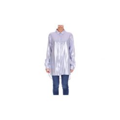 Koszule Alberta Ferretti A02090129. Fioletowe koszule damskie Alberta Ferretti, bez wzorów, bez kołnierzyka, bez rękawów. Za 1153,51 zł.