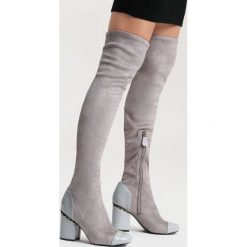 Jasnoszare Kozaki Midnight Hour. Szare buty zimowe damskie vices, na wysokim obcasie. Za 129,99 zł.