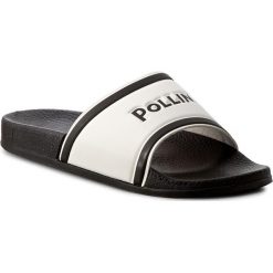 Chodaki damskie: Klapki POLLINI - SA28172G03T00100 Biancologonero