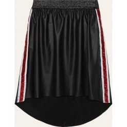 Blukids - Spódnica dziecięca 140-170 cm. Czarne spódniczki dziewczęce Blukids, na co dzień, z aplikacjami, z elastanu, midi, proste. Za 79,90 zł.