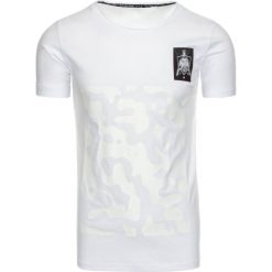 T-shirty męskie z nadrukiem: T-shirt męski z nadrukiem biały (rx1923)