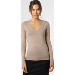 Marie Lund - Sweter damski, beżowy. Brązowe swetry damskie Marie Lund, xs, bez wzorów, z dzianiny, bez rękawów, bez kaptura. Za 129,95 zł.