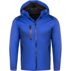 Kurtka męska softshell niebieski Recea. Niebieskie kurtki męskie Recea, xl, bez wzorów, z bawełny, bez kaptura. W wyprzedaży za 99,99 zł.