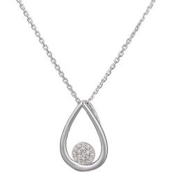 Złoty naszyjnik z diamentową zawieszką. Szare naszyjniki damskie Diamond & Co, z diamentem, złote. W wyprzedaży za 395,95 zł.