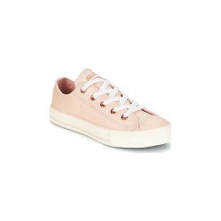 Buty Dziecko Converse Chuck Taylor All Star Ox Fashion Leather. Pomarańczowe trampki dziewczęce Converse, bez wzorów, bez zapięcia. Za 175,20 zł.