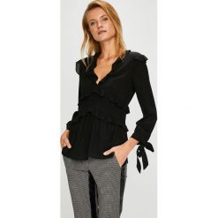 Pinko - Bluzka. Białe bluzki damskie marki Pinko, bez wzorów, z jedwabiu, casualowe, z włoskim kołnierzykiem, bez rękawów. W wyprzedaży za 849,90 zł.