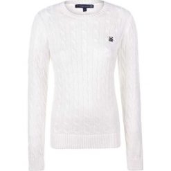 Sweter w kolorze białym. Białe swetry klasyczne damskie marki Giorgio di Mare, xs, z dzianiny, z okrągłym kołnierzem. W wyprzedaży za 151,95 zł.