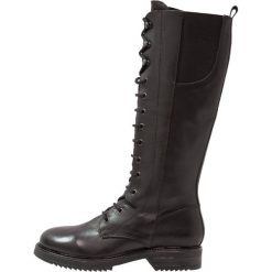 Buty zimowe damskie: Jonak Kozaki sznurowane noir