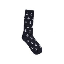 ANCHOR SOCKS IN NAVY. Czarne skarpetki męskie marki The Hive, bez wzorów. Za 35,00 zł.
