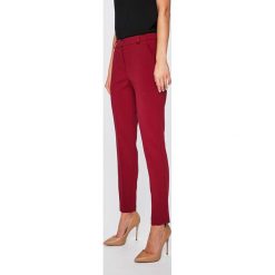 Answear - Spodnie Animal Me. Brązowe spodnie damskie ANSWEAR, s, z haftami, z elastanu, eleganckie. W wyprzedaży za 139,90 zł.