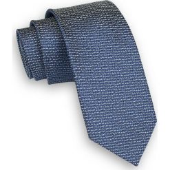 Niebieski Klasyczny Męski Krawat -ALTIES- 6cm, Melanżowy, Drobna Kaszka KRALTS0340. Niebieskie krawaty męskie Alties, z tkaniny, eleganckie. Za 39,00 zł.