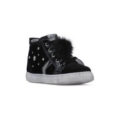 Buty Dziecko Nero Giardini MP NERO GIARDINI DIAMOND. Czarne trampki dziewczęce marki Nero Giardini MP, bez wzorów, bez zapięcia. Za 268,95 zł.