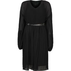 Sukienka Pepe Jeans. Czarne kombinezony damskie Pepe Jeans, na co dzień, bez wzorów, z jeansu, bez kołnierzyka, bez rękawów. Za 199,00 zł.
