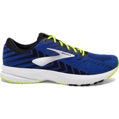 Buty Brooks Launch 6 M Żółto-Czarno-Niebieskie. Żółte buty sportowe męskie marki Brooks, na sznurówki, do biegania. Za 399,99 zł.