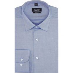 Koszula versone 2213 długi rękaw slim fit niebieski. Niebieskie koszule męskie Recman, m, bez wzorów, bez kołnierzyka, z długim rękawem. Za 169,00 zł.