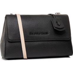 Torebka U.S. POLO ASSN. - Farfield Crossb. BEUFF2783WVP Black/Beige. Czarne listonoszki damskie U.S. Polo Assn., z aplikacjami, ze skóry ekologicznej, na ramię, zdobione, bez dodatków. W wyprzedaży za 199,00 zł.