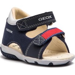 Sandały GEOX - B S.Elba B. A B82L8A 01054 C0735 M/1 Navy/Red. Niebieskie sandały chłopięce Geox, z materiału. W wyprzedaży za 119,00 zł.