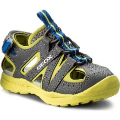 Sandały GEOX - J Vaniett B. A J825XA 015CE C1267 M Dk Grey/Lime. Szare sandały męskie skórzane Geox. Za 239,00 zł.