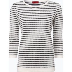 HUGO - Sweter damski z dodatkiem jedwabiu – Sasiara, beżowy. Brązowe swetry damskie HUGO, m, bez wzorów, z dzianiny, eleganckie, bez rękawów, bez kaptura. Za 589,95 zł.