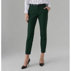 Spodnie cygaretki z paskiem - Khaki. Spodnie damskie Mohito. Za 119,99 zł.