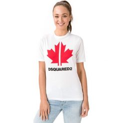 DSQUARED2 Koszulka Biały. Białe podkoszulki męskie Dsquared2, xxl, z nadrukiem, z bawełny, z krótkim rękawem. Za 855,95 zł.