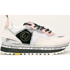 Liu Jo - Buty. Białe buty sportowe damskie Liu Jo, bez wzorów, ze skóry, sportowe. Za 649,90 zł.