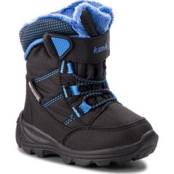 Śniegowce KAMIK - Stance NF9125 Black Blue. Czarne śniegowce chłopięce Kamik, bez zapięcia. W wyprzedaży za 169,00 zł.